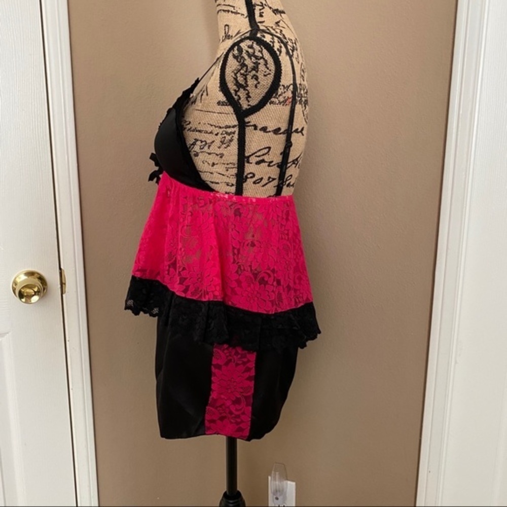 New sexy satin lace pajama set assorted color​ - Picture 6 of 7